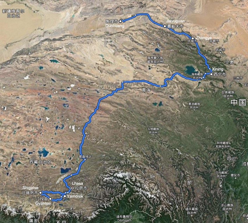 De Route de Soie à Tibet